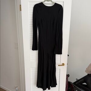 Ronny Kobo Collection Elegant Black Long Sleeve Dress